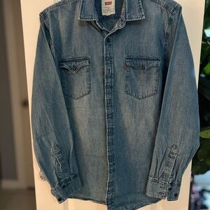 Levi's Blue Lightweight Denim Shirt Jacket